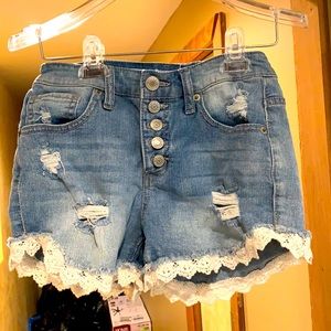 High rise short shorts